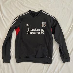 Adidas | Liverpool Football Club | Men’s Large | Dark Gray | Crewneck |
